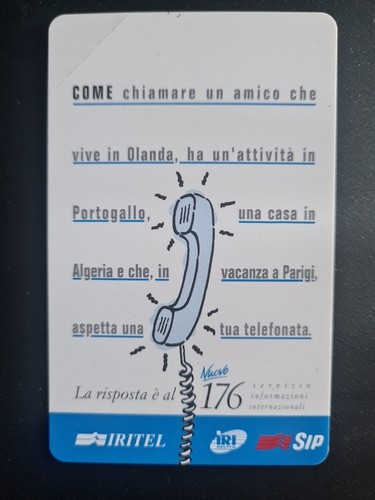 Italia scheda telefonica - telefonica, sip